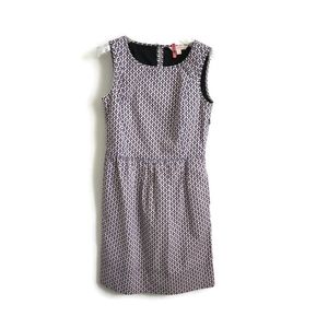 BROOKS BROTHERS | cotton sheath dress pink navy sz 0